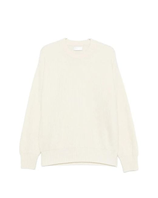 Diana Studio White Ribbed-Knit Sweater for men
