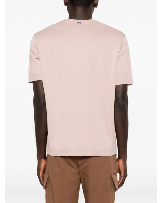 Herno Pink Short-Sleeve T-Shirt for men