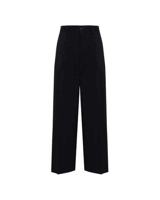 Laneus Black Pleated Trousers for men