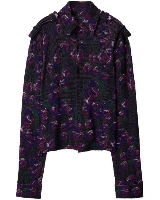 Camicia Con Stampa di Burberry in Blue da Uomo