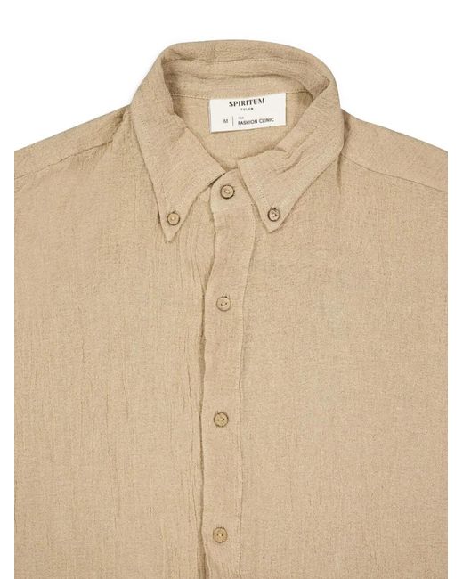 SPIRITUM TULUM Button-Down Overhemd in het Natural voor heren