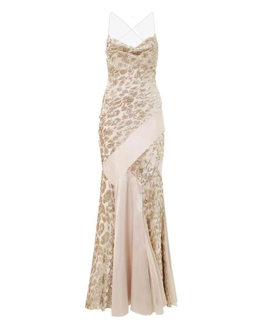 Roberto Cavalli カウルネック ドレス Natural