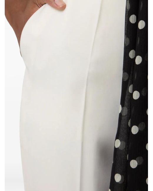 Nina Ricci Black Neckholder-Top mit Polka Dots