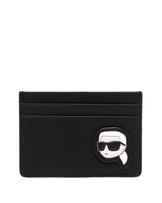 Karl Lagerfeld Black K/ikonik 2.0 Faux-leather Cardholder for men