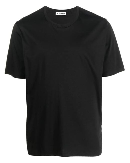 Jil Sander Black Short Sleeve Cotton T-Shirt For for men
