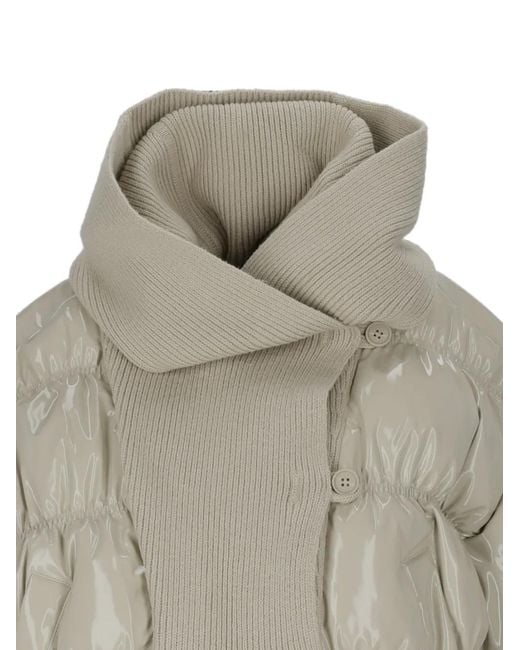 DIESEL Natural Ribbed-Knit Quilted Jacket