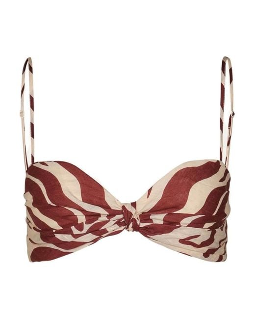 Johanna Ortiz Pink Nudos Del Mar Knot Top