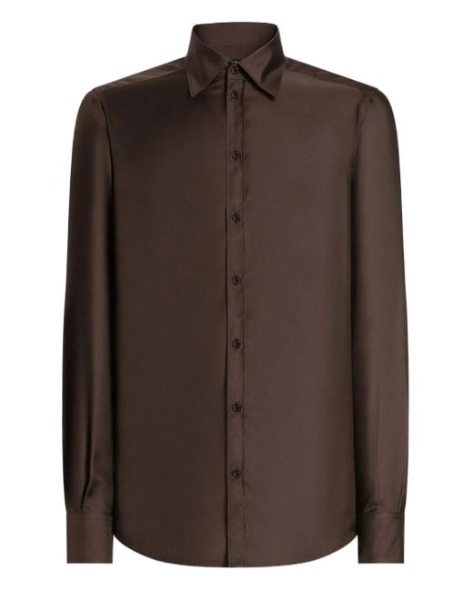 メンズ Dolce & Gabbana Martini シャツ Brown