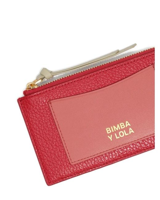 Portafoglio Con Zip di Bimba Y Lola in Red