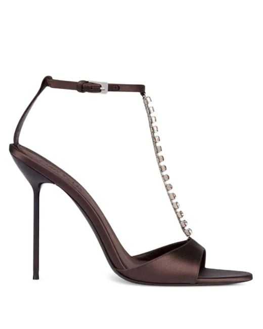 Paris Texas Black 105Mm Lidia Heeled Sandals