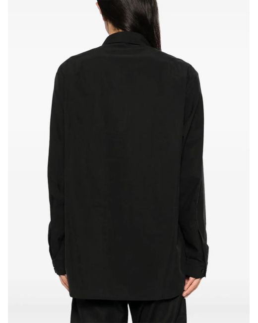 Post Archive Faction PAF Black Multiple-Pockets Shirt for men