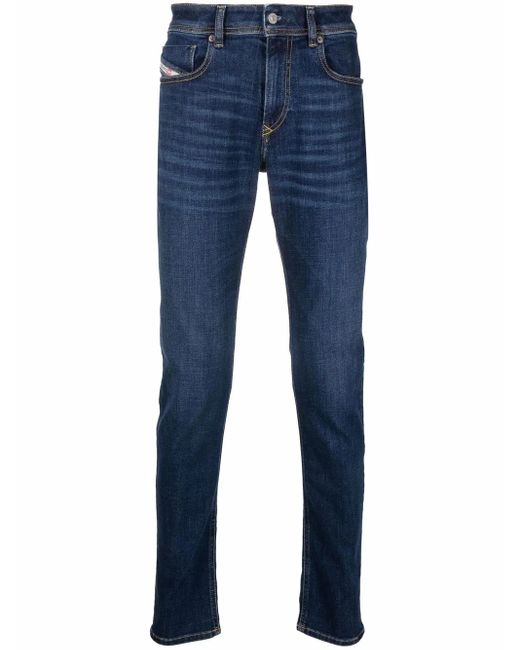 DIESEL Blue 1979 Sleenker 09B98 Skinny Jeans for men