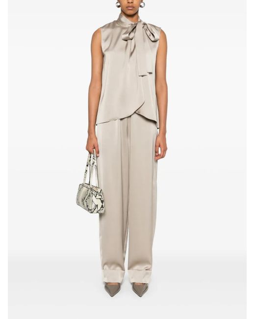 Blanca Vita Natural Satin Trousers