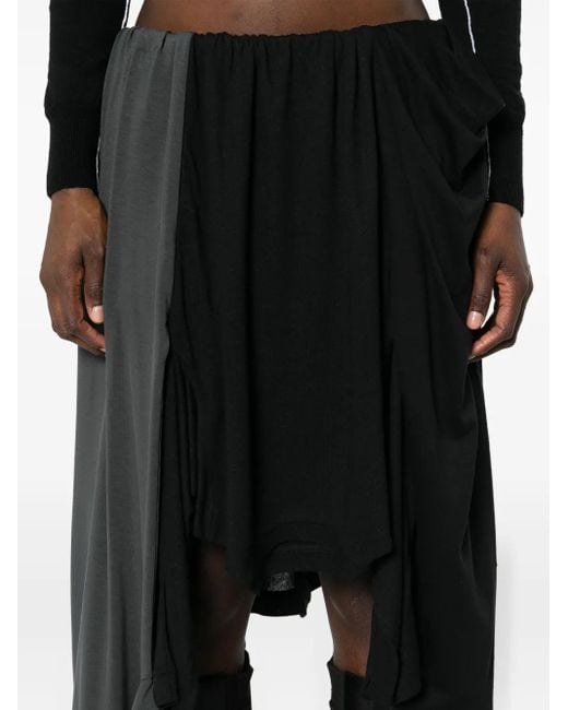 Acne Black T-Shirt Patchwork Skirt