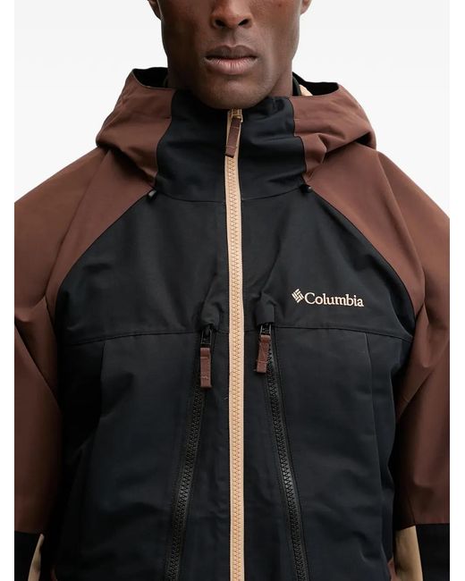Giacca Da Sci Con Zip E Cappuccio di Columbia in Black da Uomo