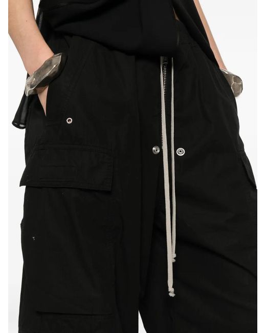 Rick Owens Black Drkshdw Cargo Denim Jeans