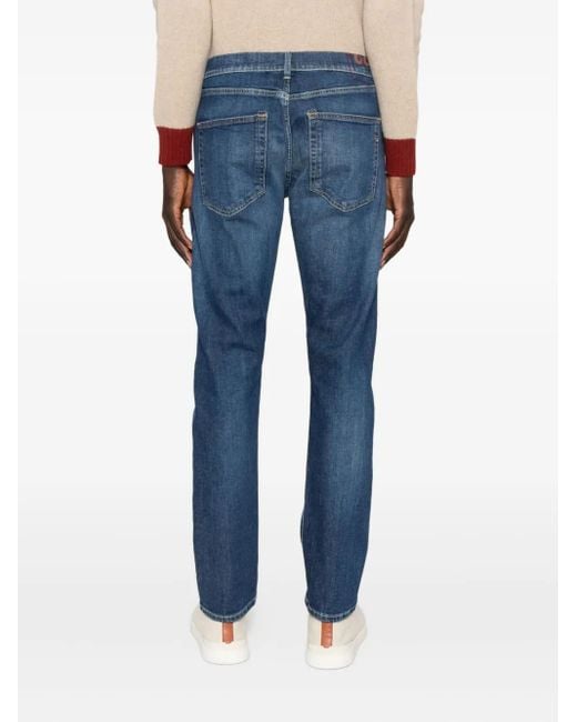 メンズ Dondup Buttoned Washed Jeans Blue