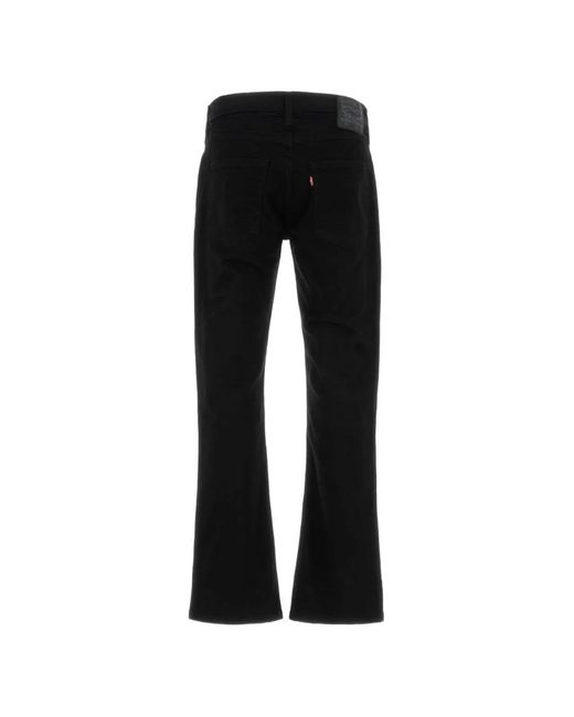 Levi's Black Logo-Patch Jeans for men