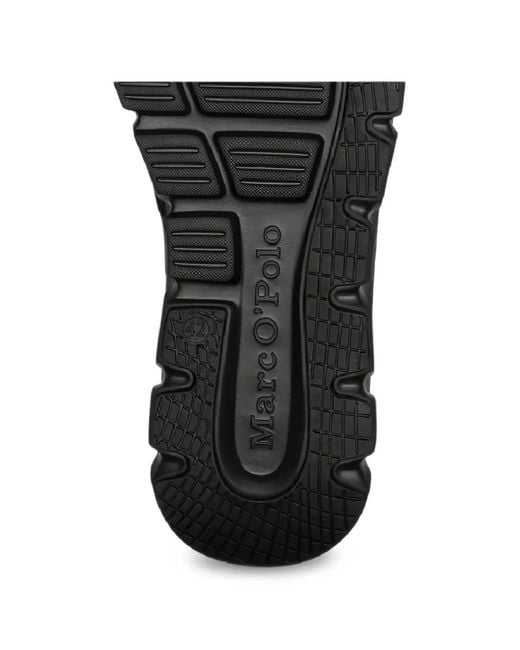 Marc O' Polo Black Knit Panelled Sneakers for men