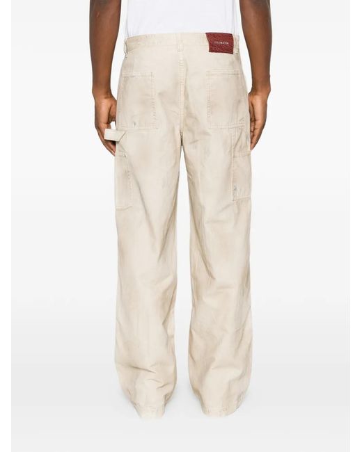 Cole Buxton White Jean À Effet Usé for men