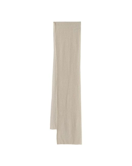 Pinko White Gerippter Strickschal