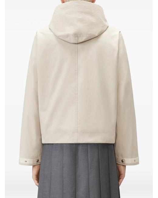 Thom Browne Natural Hooded Chest-Pocket Jacket for men