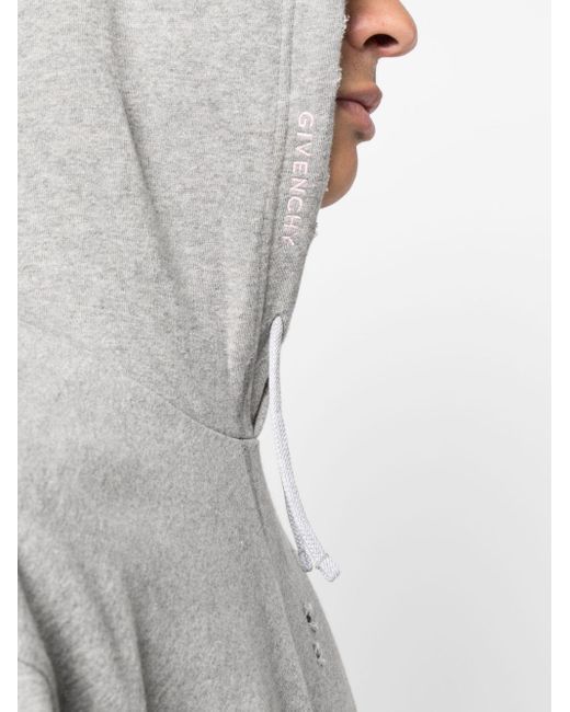 Hoodie en coton à logo brodé Givenchy pour homme en coloris Gray