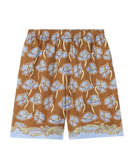 Versace Poppies Shorts in White für Herren
