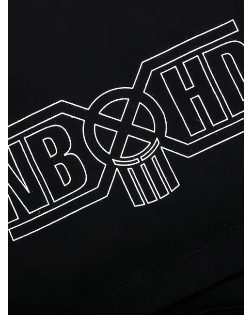 Neighborhood Black Skull-Logo Graphic Tee for men