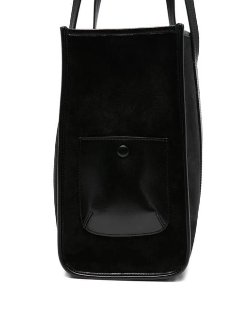 Bolso shopper con charm Sandro de color Black