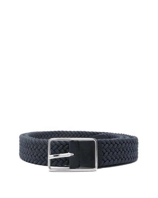 Corneliani Blue Braided Buckle Belt for men