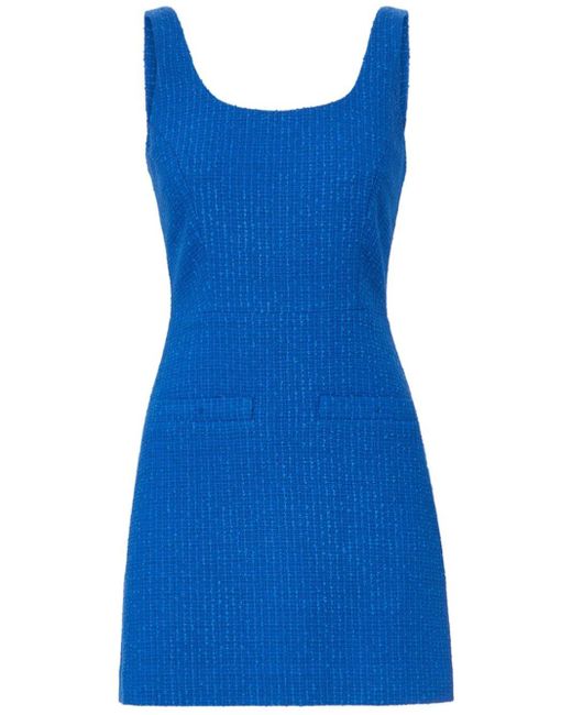 Veronica Beard Blue Sabra Tweed Minidress