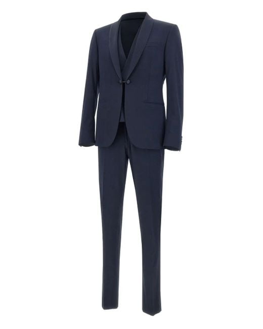 Corneliani Blue Single-Breasted Suit for men