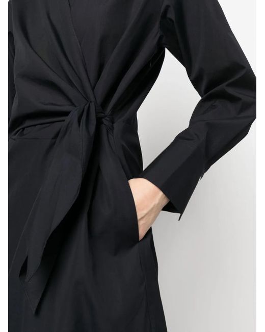 Vince Black Wraparound Short Dress