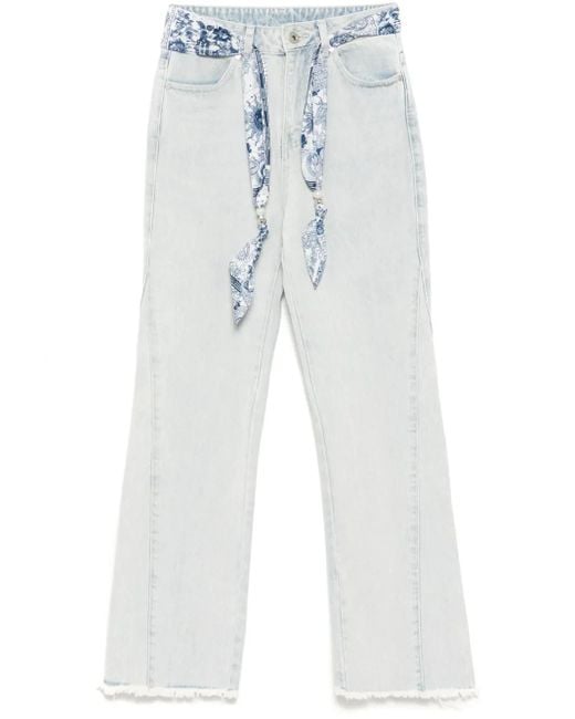 Musium Div. Blue Scarf Detail Jeans