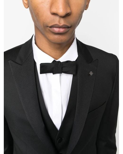 Tagliatore Black Smoking Suit for men
