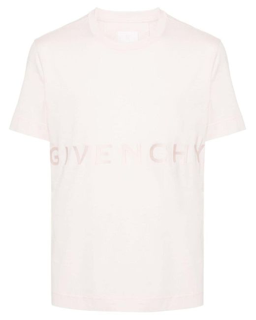 Givenchy White 4g-motif Cotton T-shirt for men