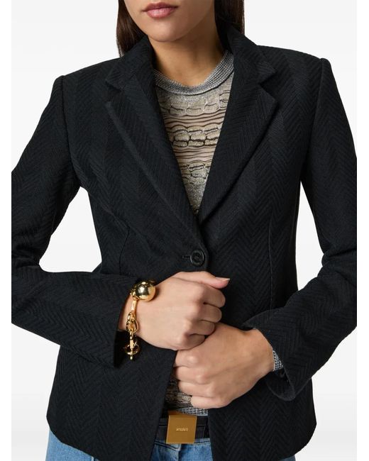 Missoni Blue Zigzag-Pattern Blazer