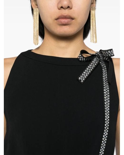 Elie Saab ビジューリボン ジャンプスーツ Black