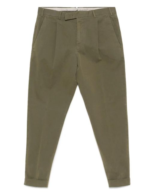 Pantalones con detalle de pliegues PT Torino de hombre de color Green