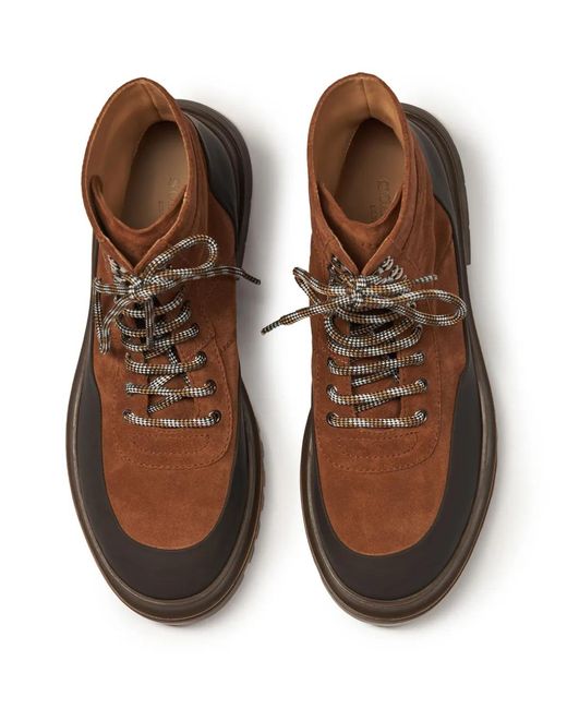 Scarosso Brown Leather Boots for men