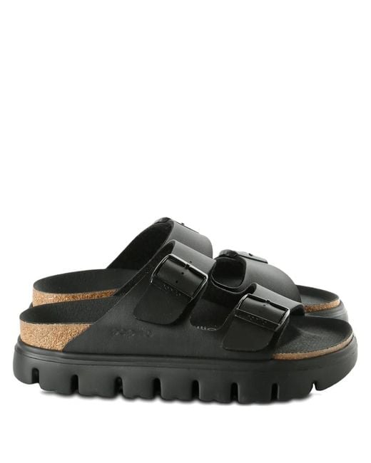 Birkenstock Black Arizona Buckle-Fastening Slides
