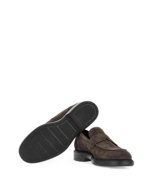 Hogan Brown H704 Loafers for men