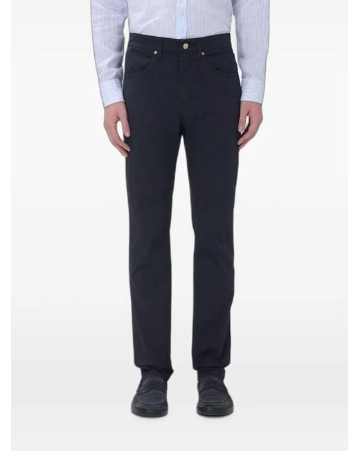 Jeckerson Blue John Slim-Fit Trousers for men