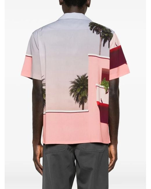 BLUE SKY INN Hemd mit Print in Pink für Herren