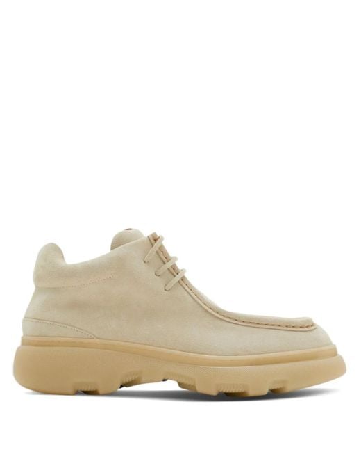 Burberry Natural Suede Creeper Mid Shoes for men