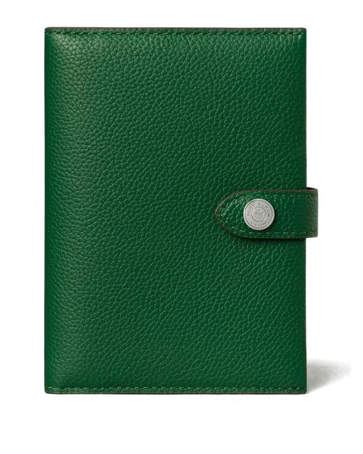 Tory Burch Green Buttoned Passport Case