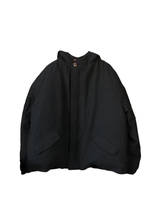 AVIVA JIFEI XUE Black Padded Twill Parka for men
