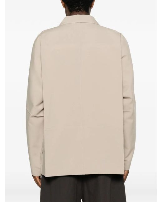 Issey Miyake Natural Notched-Lapel Single-Breasted Relaxed-Fit Blazer for men
