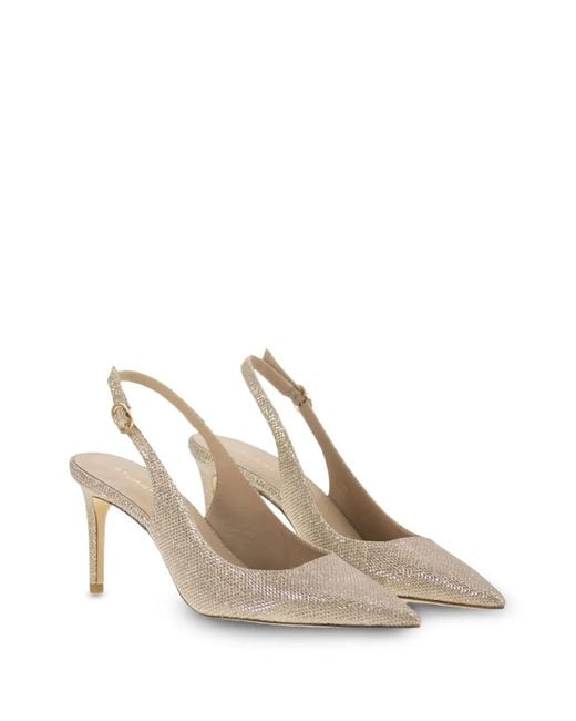 Stuart Weitzman White 75Mm Pointed Slingback
